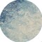Homeroots 5 ft. Round Light Blue & Ivory Abstract Sky Area Rug 385370 - alternate 6